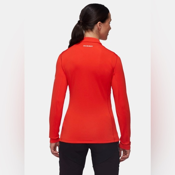 Mammut Aenergy Polartec Baselayer Half Zip Long Sleeve Size XL Red and Purple - Picture 2 of 11